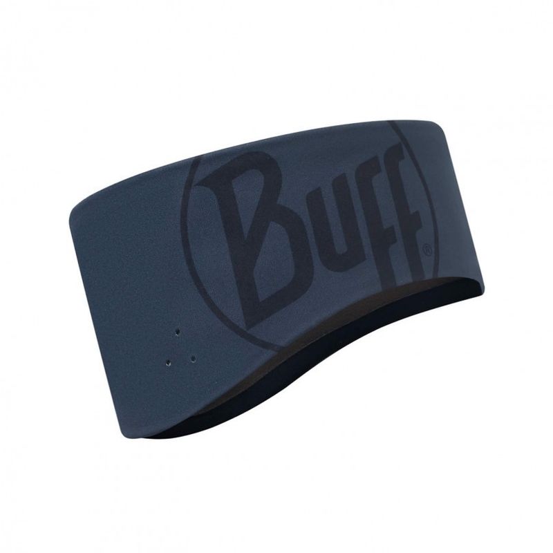 Повязка на голову спортивная непродуваемая Buff Logo Navy Фото 1