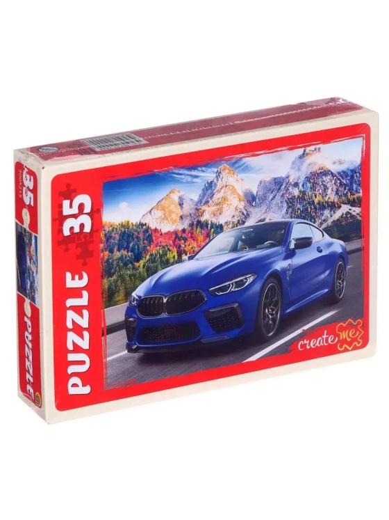 Пазл для детей 3 4 5 лет Машина 35 элементов