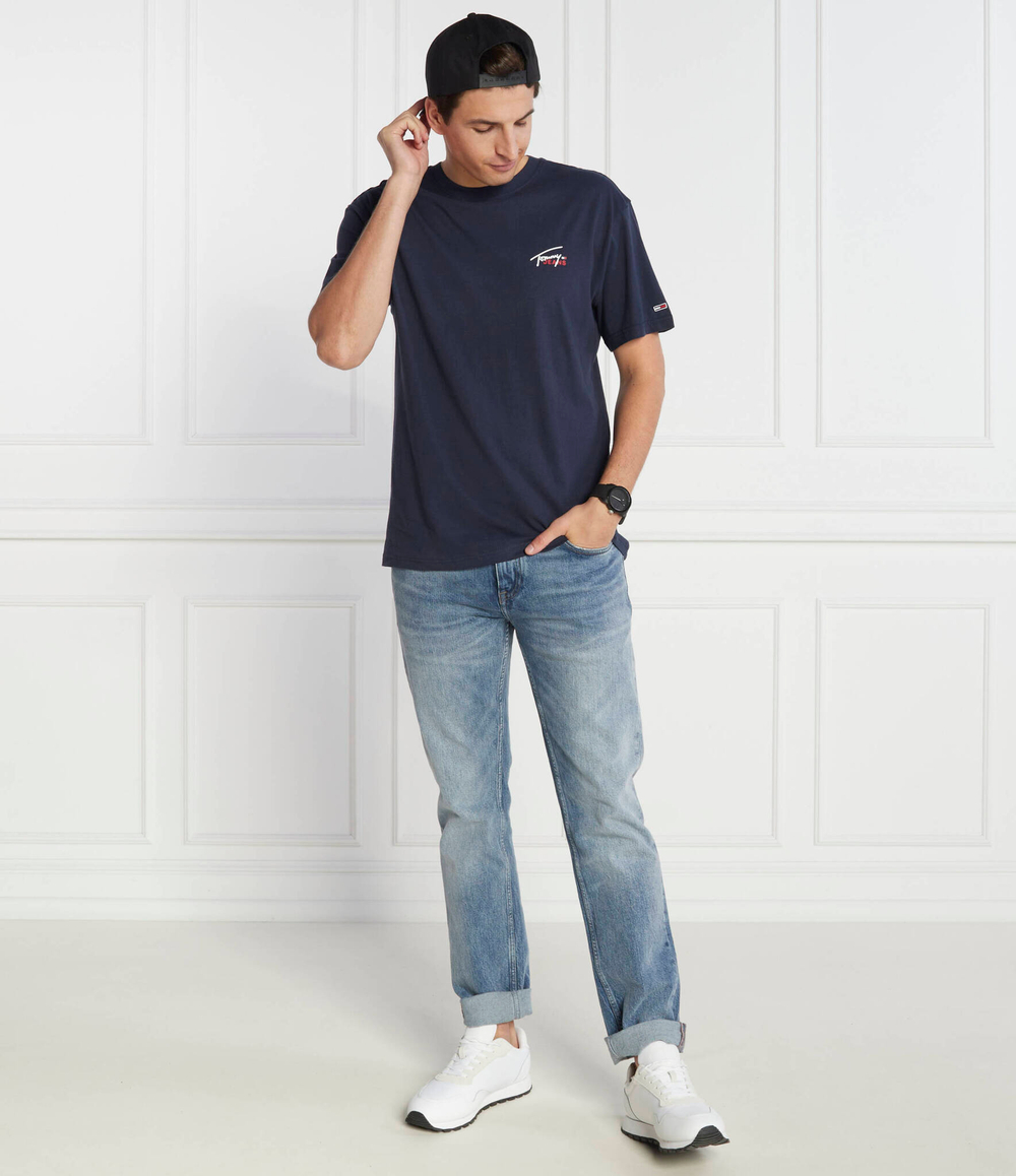 Футболка SMALL FLAG Tommy Jeans - темно-синий(DM0DM17714)
