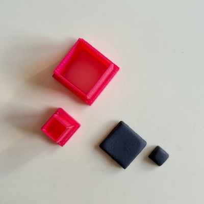 Вырубки для кулонов и сережек "Ромб"