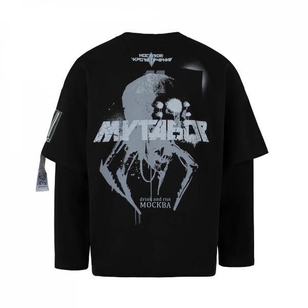 Лонгслив Maelfunction Kimono Черный - фото 2