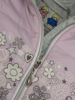 Куртка для девочек "Аглая" 26, 104р, лиловый/серебро