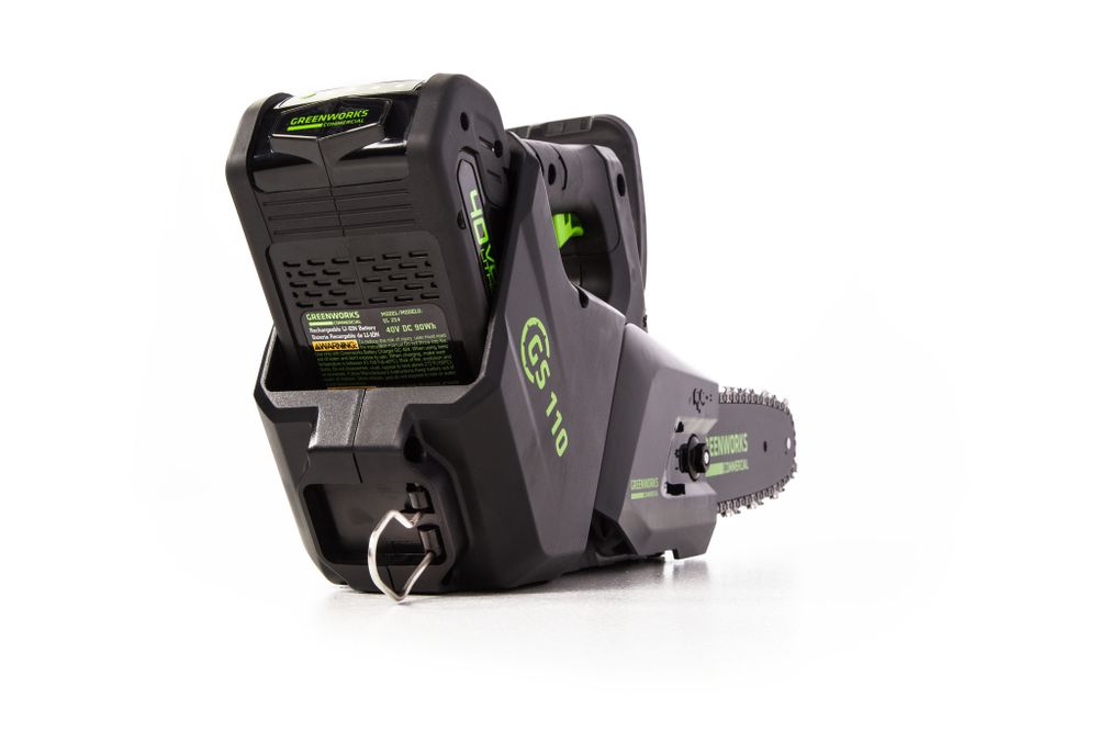 Аккумуляторная цепная пила Greenworks GD40TCSK4, 2003807UB,40v, 25 см, АКБ 4 А·ч и ЗУ