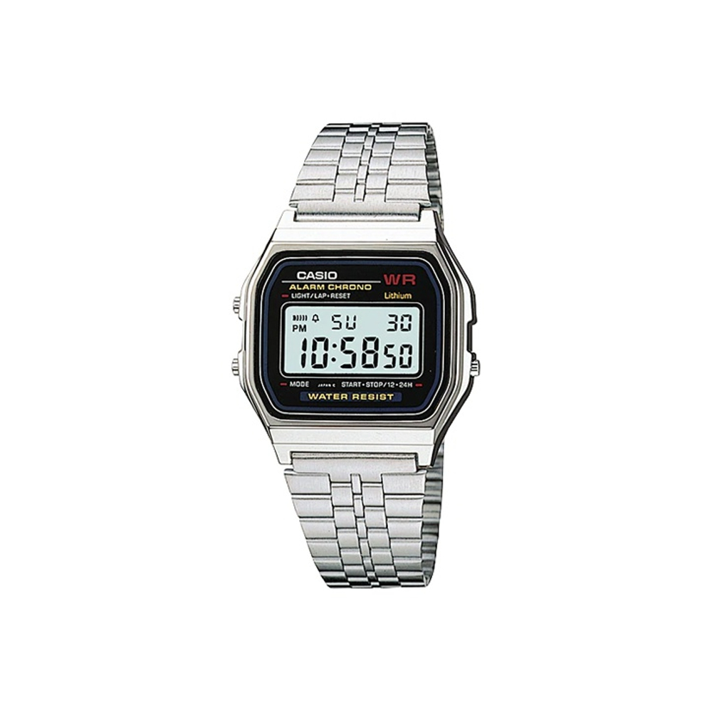 CASIO Unisex YOUTH Black Watch A159WA-N1D