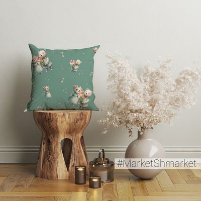 Наволочка декоративная с принтом 