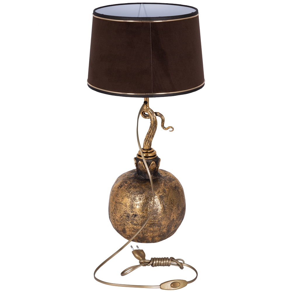 Настольная лампа Гранат Бронза Конфети Шоколад