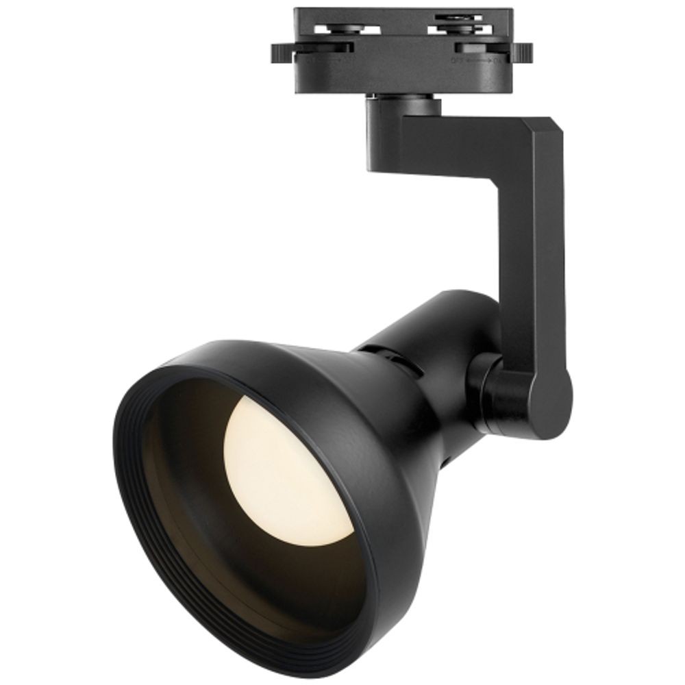 Трековый светильник однофазный ЭРА TR78-E27 BK под лампу E27 черный | Однофазные светильники под лампу
