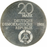 20 марок 150 лет со дня смерти Карла Штейна ГДР