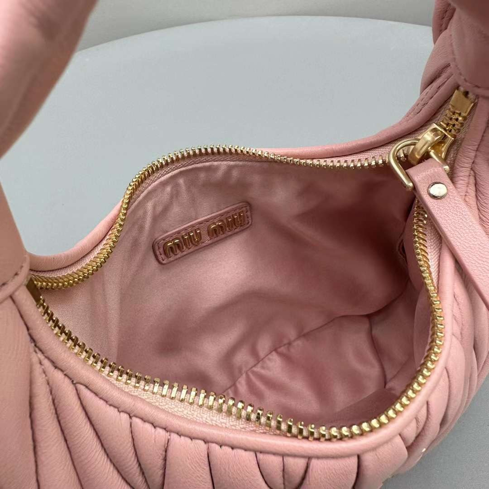 Miu Miu Wander matelassé mini hobo bag