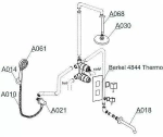 Душевая система WasserKRAFT Berkel 4800 A174868 Thermo
