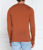 Хлопковый свитер Calvin Klein - коричневый(K10K109474)