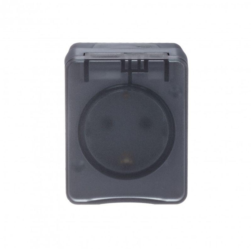 Розетка 1-м ОП AtlasDesign PROFI 16А IP54 250В заземл. защ. шторки антрацит SE ATN544045