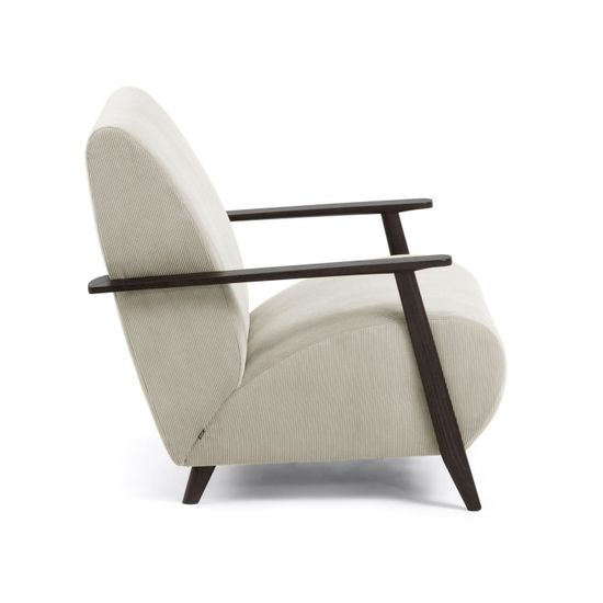 Кресло Marthan бежевое вельветовое Испания Lа Forma