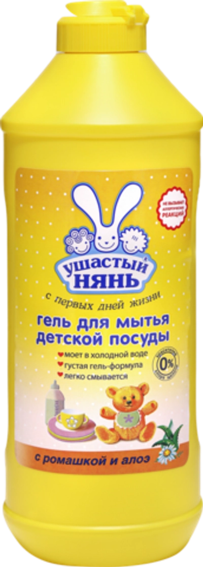 Ушастый нянь Гель для мытья посуды с ромашкой и алоэ 500мл