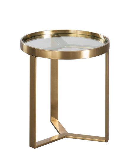 Золотой приставной столик “Ульм”
