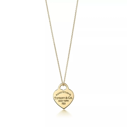 Подвеска из жёлтого золота 18к , Tiffany 💕💠 Большая любовь. В наличии