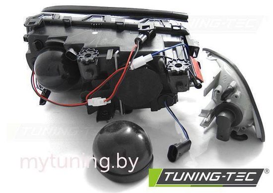 Передние фары ANGEL EYES LED BLACK для BMW 3 E46 coupe