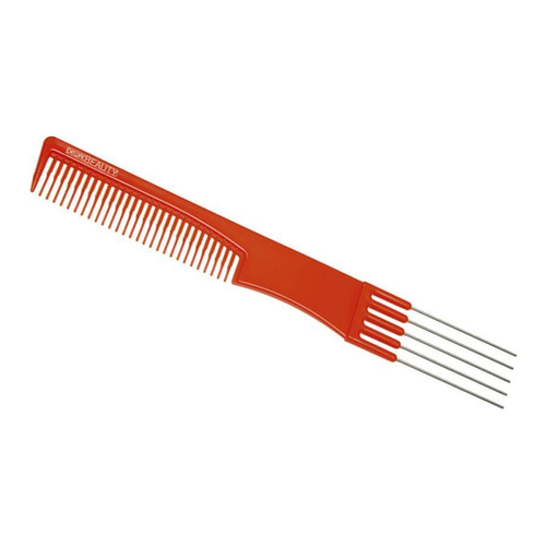 DEWAL Beauty Расчёска DBO-6506 с металлическими зубцами (оранжевая)