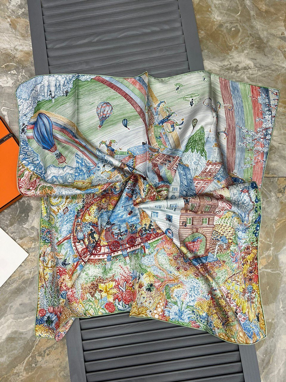 Платок Hermes 90х90 см, арт. 483151107