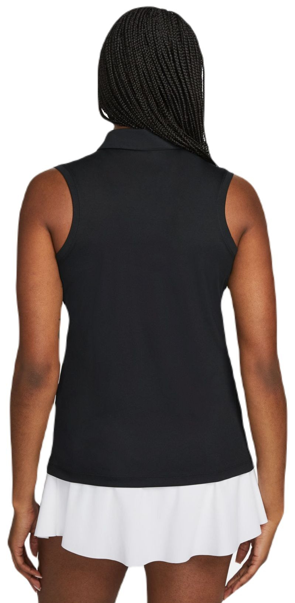 Женское поло Nike Dri-Fit Victory Sleeveless Polo - черный
