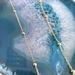 25623-з Цепь 3мм с шариками, позолота