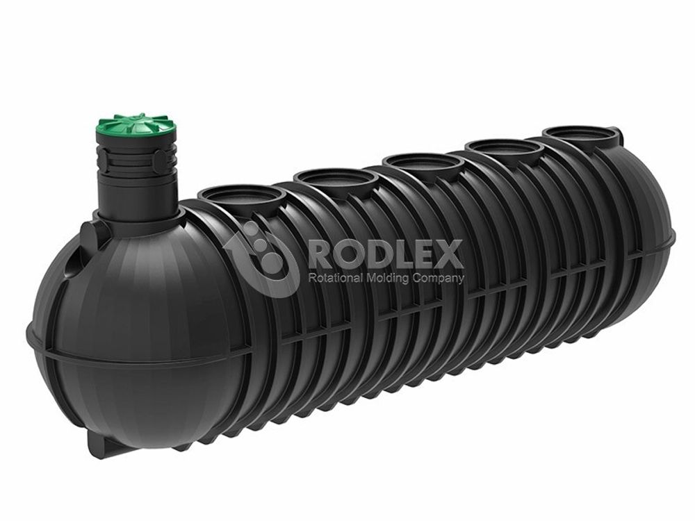Резервуар для питьевой и технической воды ModulTank PV 30 наземный Родлекс цилиндрический 30000 л. горизонтальный (2400x8470x2500см;1392кг;черный) - арт.559925