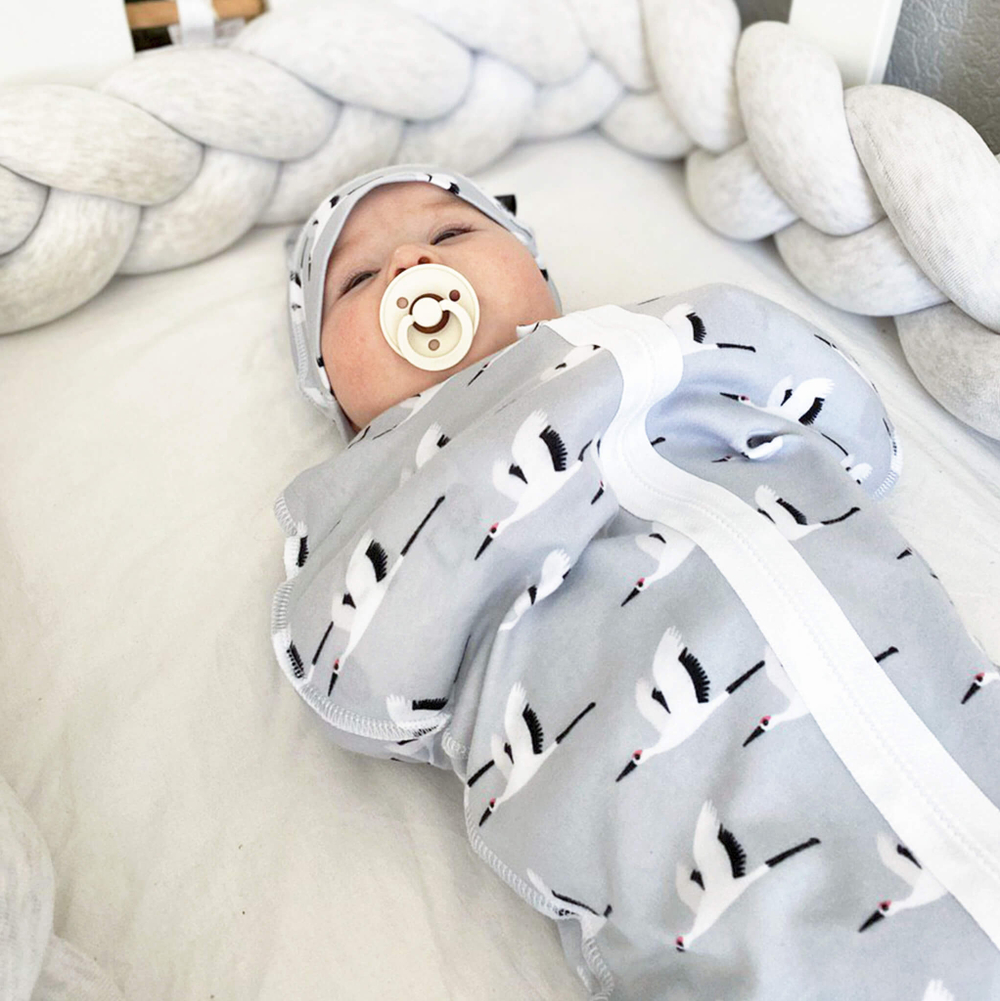 Пелёнка-кокон Mjölk Журавли, уценка