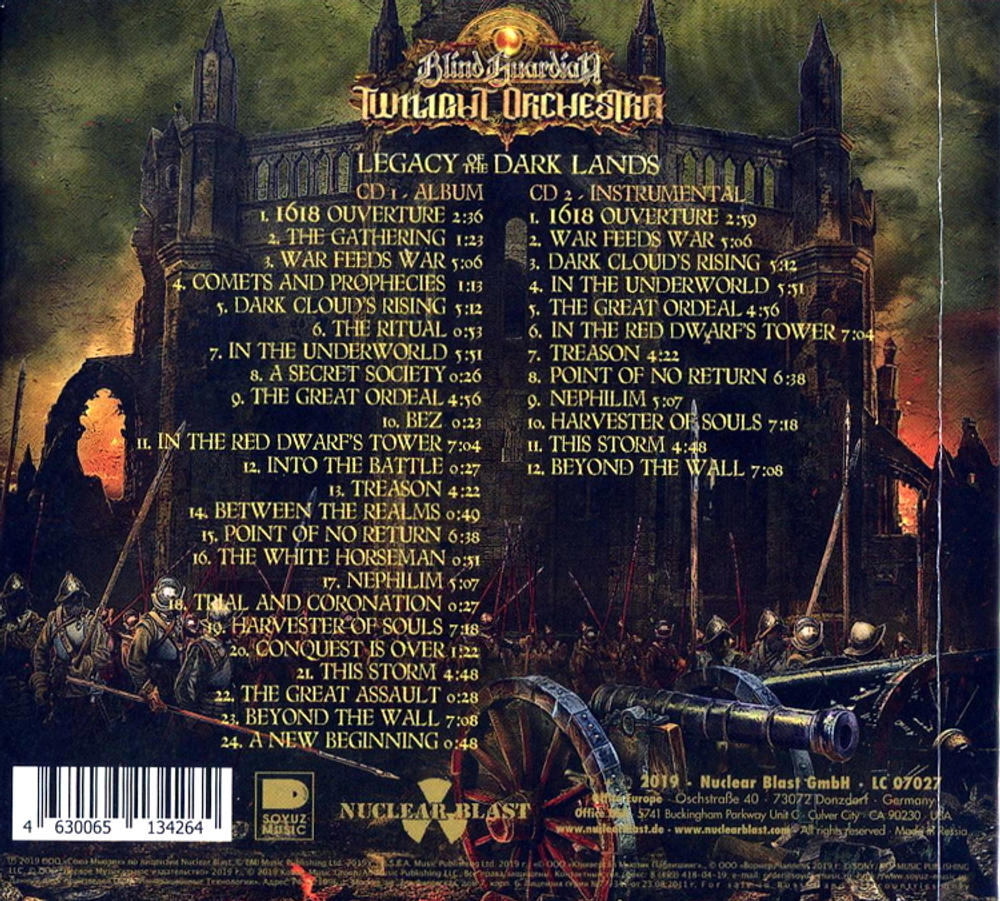 Blind Guardian / Twilight Orchestra - Legacy Of The Dark Lands (RU)(2CD)