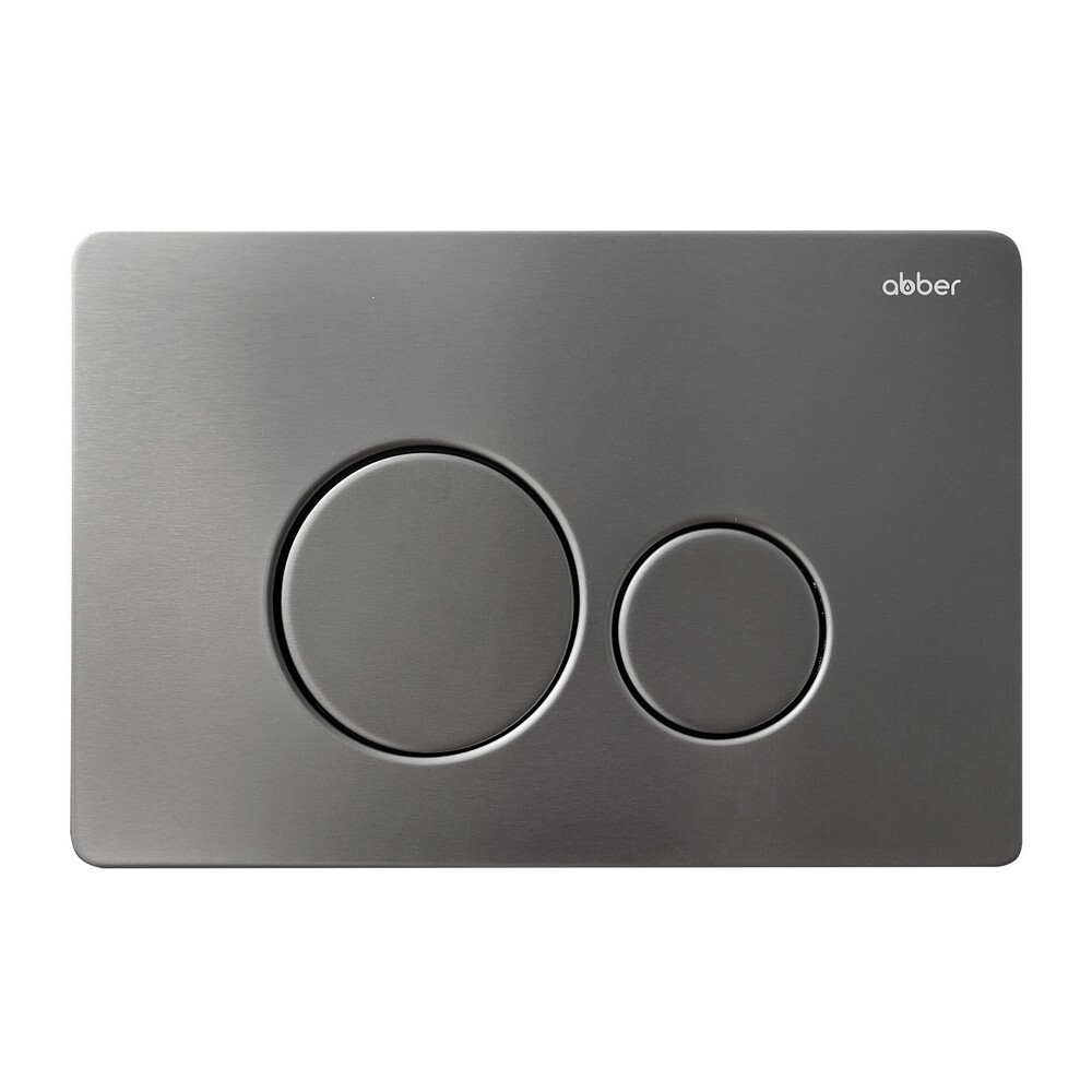 Комплект подвесной унитаз ABBER Bequem AC1131TC белый, с закрытым дном с инсталляцией AC0105 и кнопкой AC0121NG никель