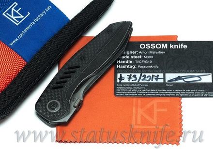 Нож CKF Ossom (Малышев, Ti, CF)