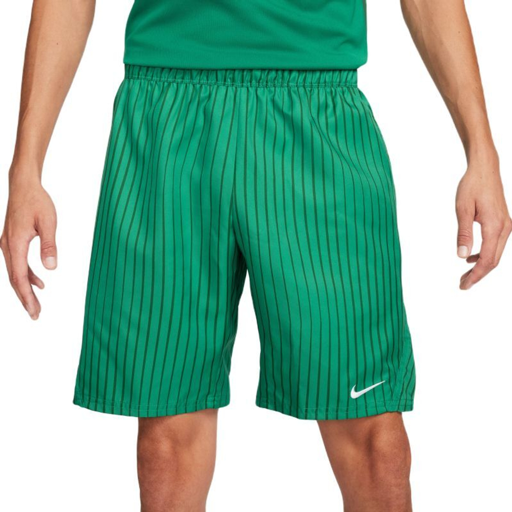 Теннисные шорты Nike Court Dri-Fit Victory 9" Print Short - malachite/malachite/white