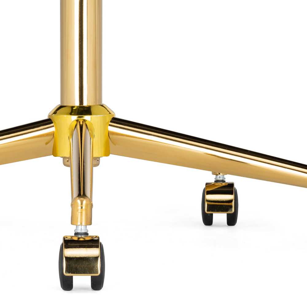 Офисное кресло Woodville Честер светло-серый, золото