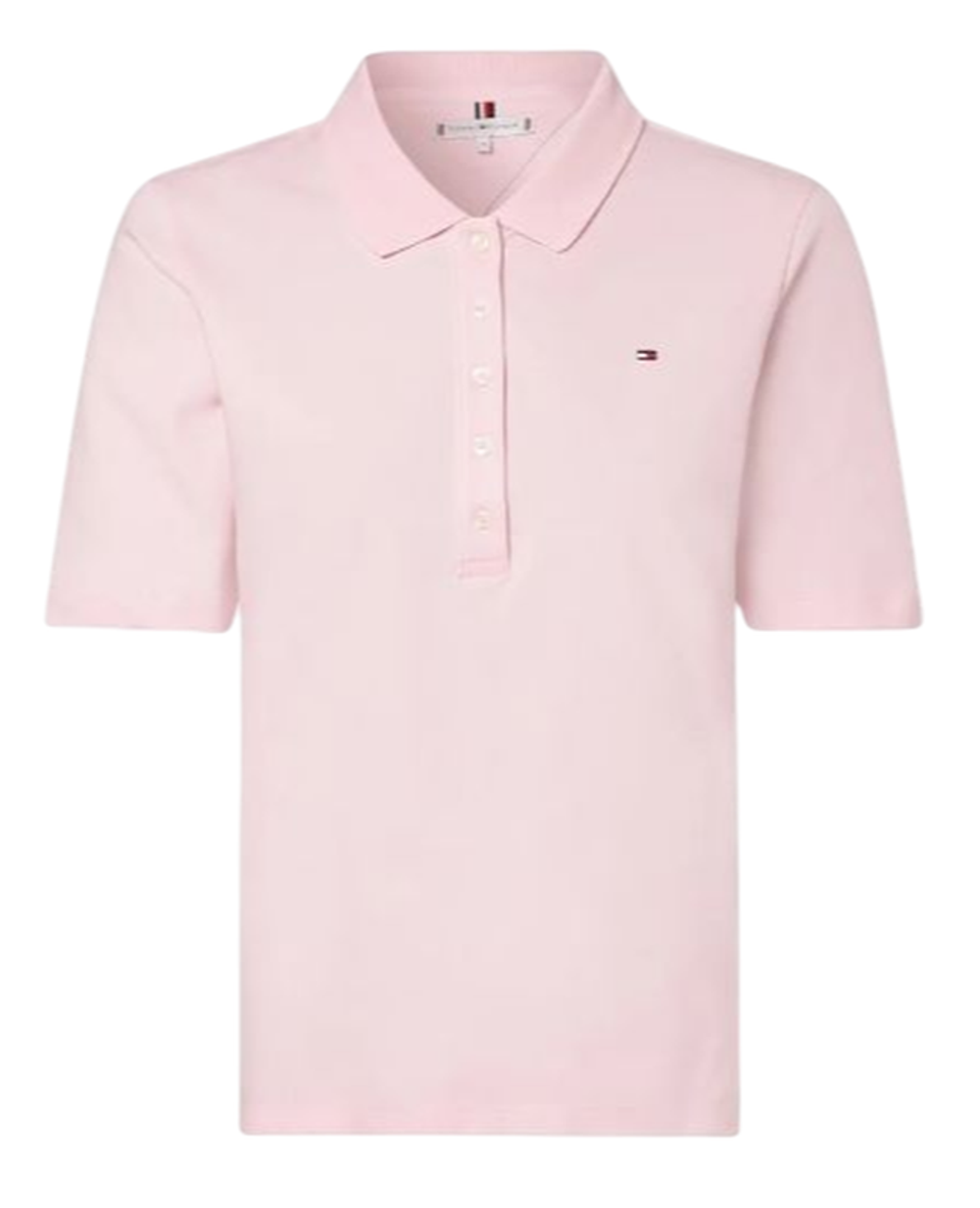 Женское поло Tommy Hilfiger 1985 Slim Pique Polo - поясtel pink
