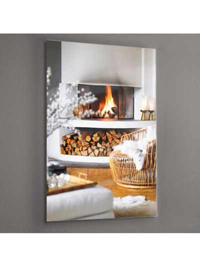 Картина на стекле, Подарок на Новый год, Картина на стену Уютное утро, 60х40см Декор для дома, подарок