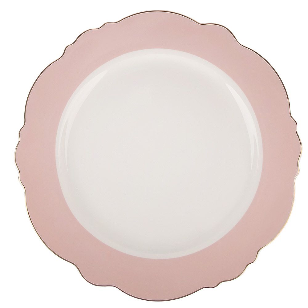 Набор тарелок 6 шт "Pink" d=27/21,5см/19см (фарфор) (подарочная упаковка)