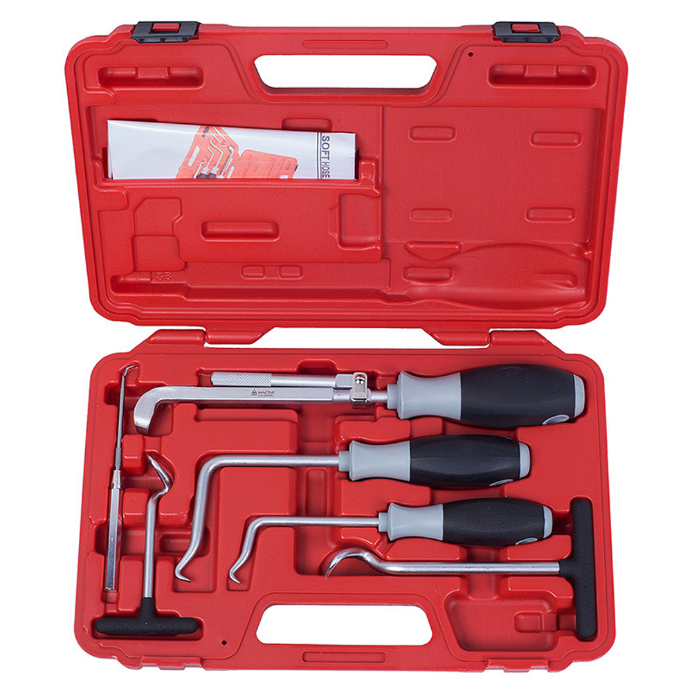 МАСТАК (109-60006C) Набор для демонтажа сальников, колец и шлангов, кейс, 6 предметов