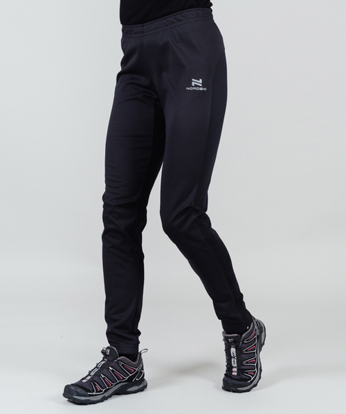 Брюки NORDSKI PRO Black, тренировочные, женские, NSW522100
