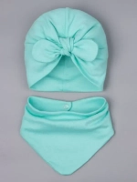 Чалма осенняя для девочки и снуд