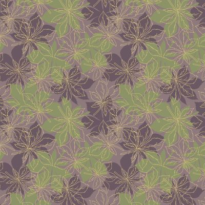 Каштановые листья на фиолетовом.