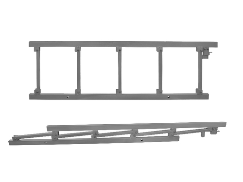 Бортик кровати, комплект серый
