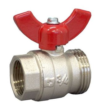 Кран шаровый Oventrop 1406384 G 1" ВР x G 1" НР с плоским уплотнением