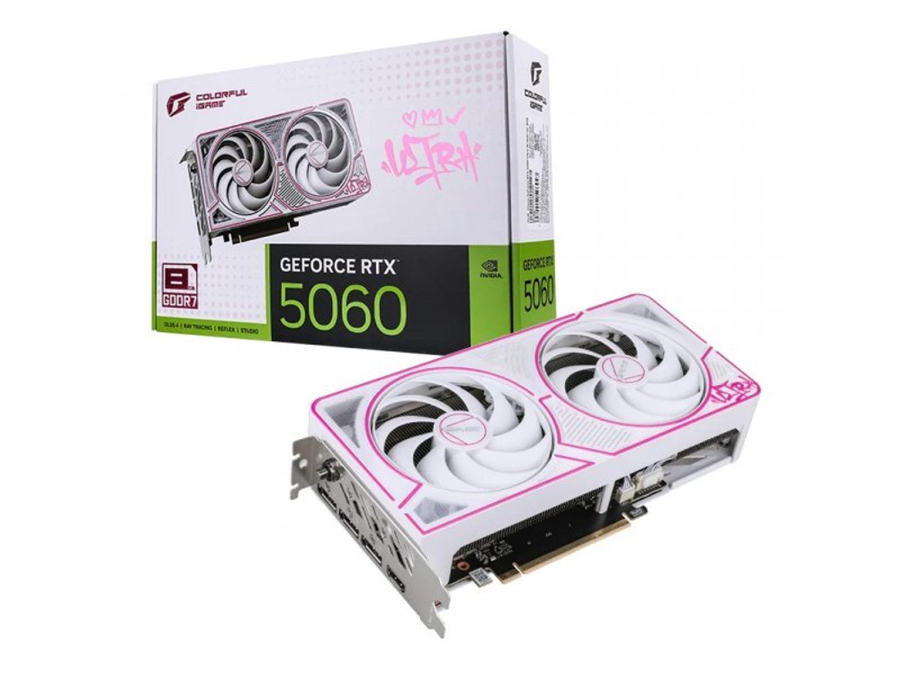 Видеокарта Colorful Nvidia GeForce RTX 5060 [RTX 5060 Ultra W DUO OC 8GB-V]