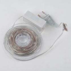 ULD-S1000-100-DTA MULTI IP20 DEW BAND Гирлянда светодиодная Полоса. 10м. 100 светодиодов. Разноцветный свет. Провод прозрачный. ТМ Uniel
