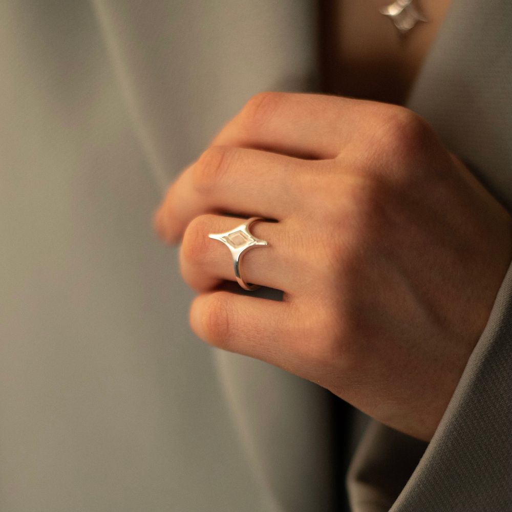 Кольцо Mar с горным хрусталем