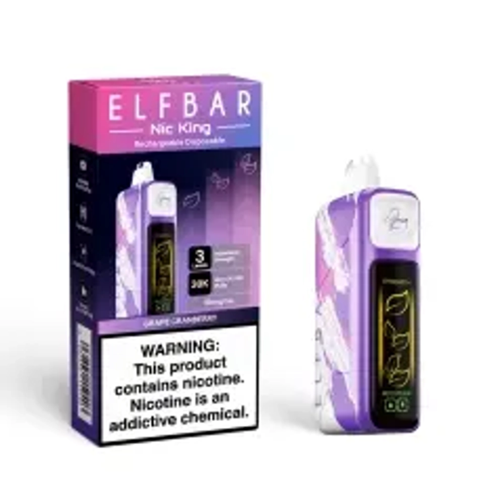 ELF BAR NIC KING 30 - Grape Cranberry (5%nic)