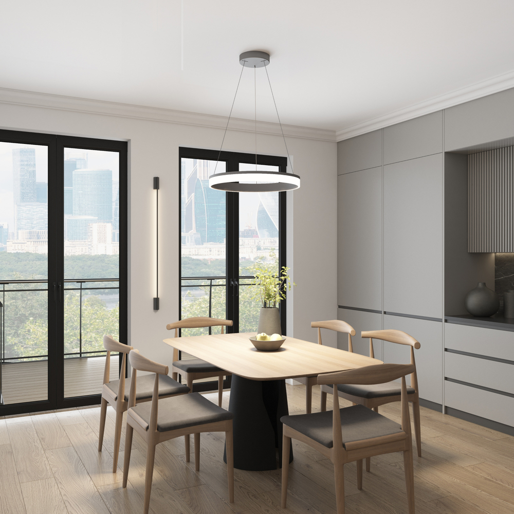 Светильник настенный TRIXRAY, 9Вт, 1200?мм, 3000К, алюминий, черный