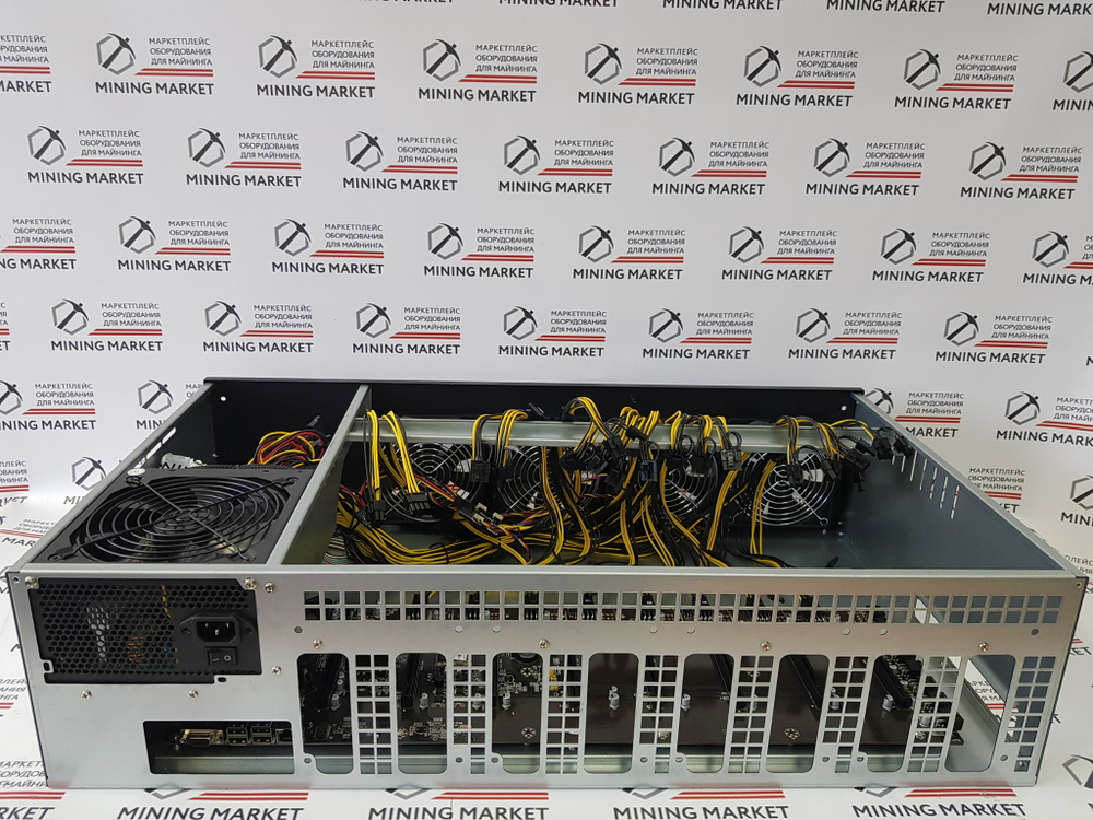 Тушка для майнинга на 8 видеокарт B85 Pro супер-тихая