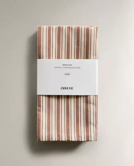 ZARA HOME НАБОР ХЛОПКОВЫХ САЛФЕТОК (УПАКОВКА ИЗ 2 ШТ.), ТОФФИ