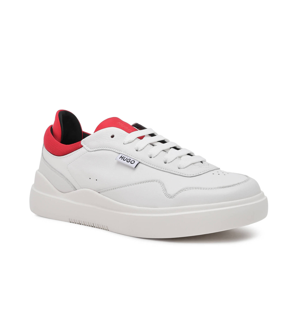 Кожаные кроссовки blake_tenn_tbna HUGO - белый(50516931)