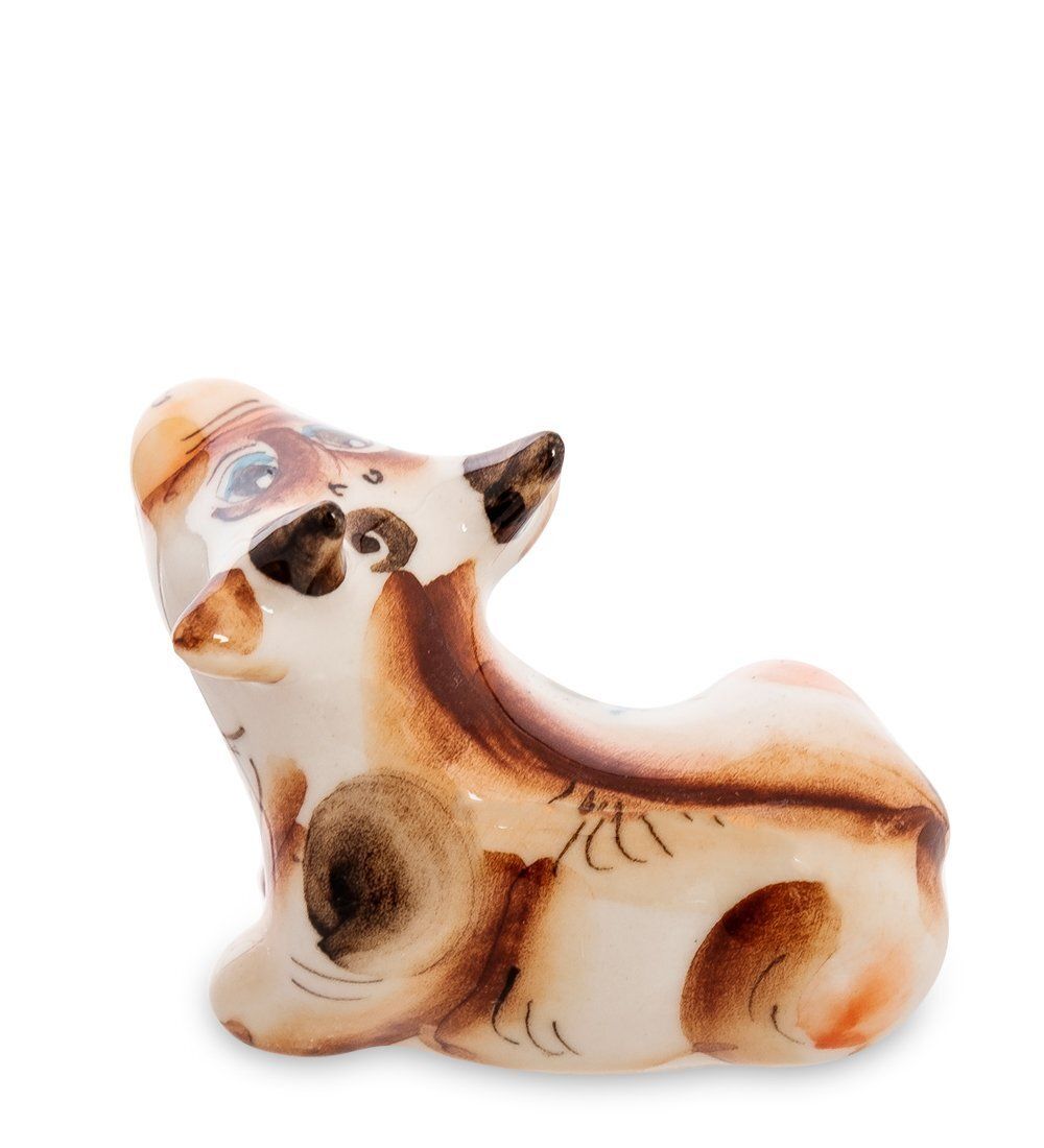 ГЛ- 591 Фигурка «Корова» цв. (Гжельский фарфор)